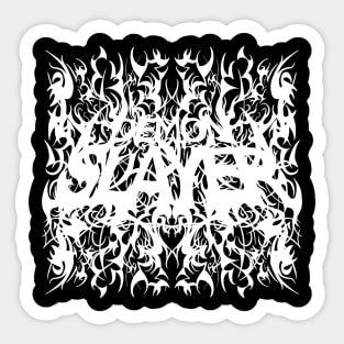 Demon Slayer Black Metal Logo Sticker